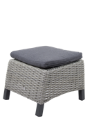 Qopps Orlon voetenbank smal Cloudy Grijs