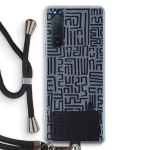 Moroccan Print: Sony Xperia 5 II Transparant Hoesje met koord