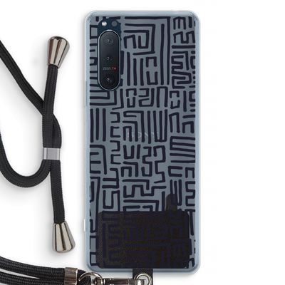 Moroccan Print: Sony Xperia 5 II Transparant Hoesje met koord