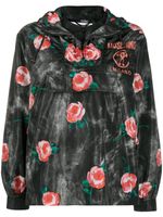 Moschino coupe-vent imprimé à capuche - Noir Moschino coupe-vent imprimé à capuche - Noir