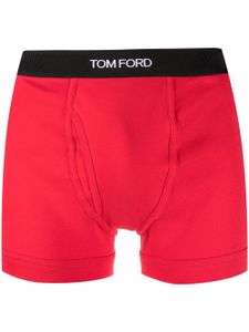 TOM FORD boxer à taille à logo - Rouge