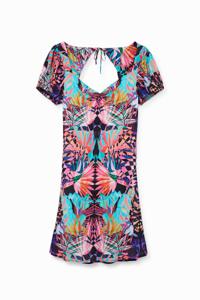 Jurk met arty print - RED - XS