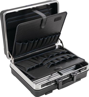 Promat Hardkunststof koffer | BxDxHmm met gereedschapstassen | 29 l ABS-kunststof | aluminium-frame - 4000871661 - 4000871661