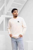 Off The Pitch Full Stop Sweater Heren Gebroken Wit - Maat XS - Kleur: Gebroken Wit | Soccerfanshop