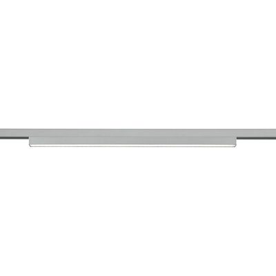 LED Railverlichting - Balk - Trion Dual Pany - 2 Fase - 6W - Warm Wit 3000K - Dimbaar - Mat Titaan - Kunststof