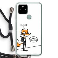 GSM secure: Pixel 5 Transparant Hoesje met koord