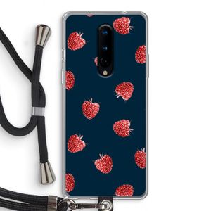 Framboosjes: OnePlus 8 Transparant Hoesje met koord