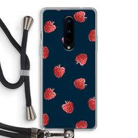 Framboosjes: OnePlus 8 Transparant Hoesje met koord