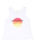 Givenchy Kids haut à design sans manches - Blanc