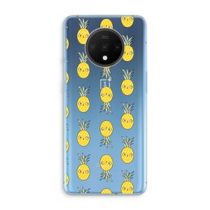 Ananas: OnePlus 7T Transparant Hoesje