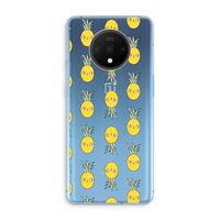 Ananas: OnePlus 7T Transparant Hoesje