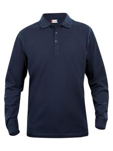 Clique 028233 Basic Polo L/S Junior - Dark Navy - 90/100