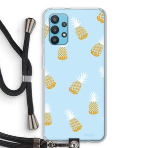 Ananasjes: Samsung Galaxy A32 4G Transparant Hoesje met koord