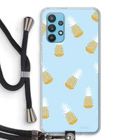 Ananasjes: Samsung Galaxy A32 4G Transparant Hoesje met koord