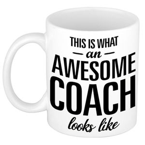 Awesome coach cadeau mok / beker 300 ml