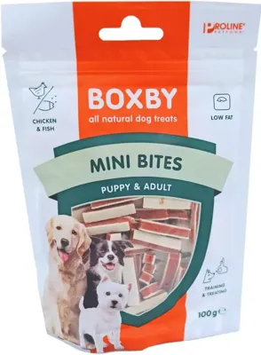 Boxby Mini Bites kip & vis 100 gram