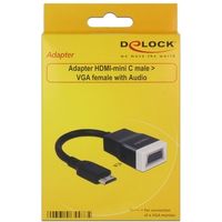 Adapter HDMI mini C naar VGA Adapter - thumbnail