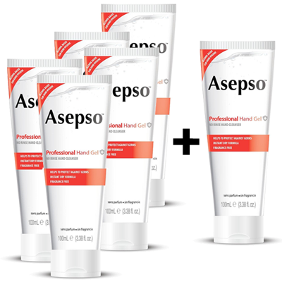 Asepso Asepso Desinfecterende Handgel 62% Alcohol - 5+1 GRATIS