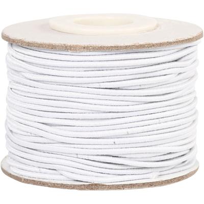 Creativ Company Elastiek dikte 1mm wit, 25m