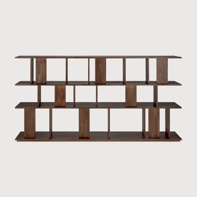 Ethnicraft Wandrek 'Irregular' Gevernist Teakhout, 115 x 224cm