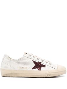 Golden Goose baskets V-Star en cuir - Blanc