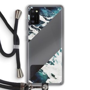 Golven: Samsung Galaxy A41 Transparant Hoesje met koord