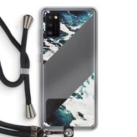 Golven: Samsung Galaxy A41 Transparant Hoesje met koord