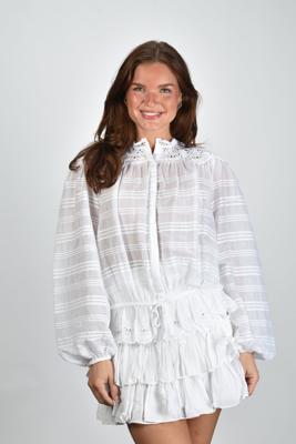 Marant Etoile blouse Polly HT0767FA-D1J05E white