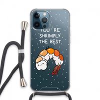 You're Shrimply The Best: iPhone 13 Pro Max Transparant Hoesje met koord