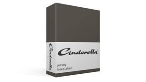 Cinderella hoeslaken jersey 80/90x210/220 - 100x200 antraciet