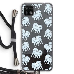 Octopussen: Samsung Galaxy A22 5G Transparant Hoesje met koord