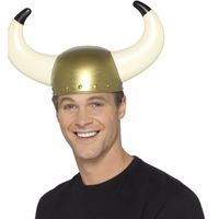 Gouden viking verkleed helmen voor volwassenen Gouden viking verkleed helmen voor volwassenen