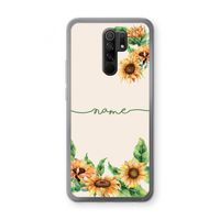 Zonnebloemen: Xiaomi Redmi 9 Transparant Hoesje