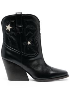 Stella McCartney bottines Cloudy Alter 85 mm d'inspiration western - Noir