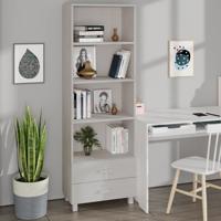Hoge kast HAMAR 60x35x180 cm massief grenenhout wit - thumbnail