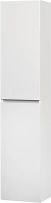 Ben Limara Hoge kast links 35x29x165 cm Glans Wit/Aluminium
