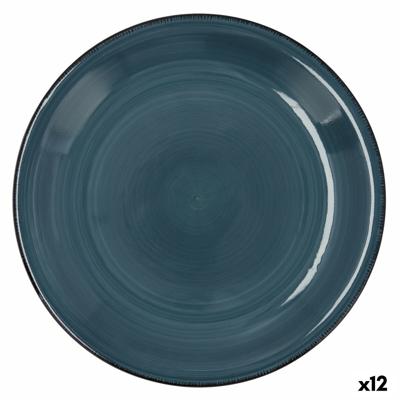 Dinerbord Quid Zafiro Vita Blauw Keramisch Ø 27 cm (12 Stuks)
