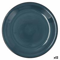 Dinerbord Quid Zafiro Vita Blauw Keramisch Ø 27 cm (12 Stuks)