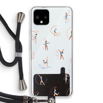 Dancing #3: Pixel 4 Transparant Hoesje met koord