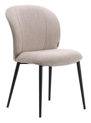 LABEL51 Eetkamerstoel 'Vino' Elite stof, kleur Naturel