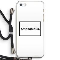 Ambitchious: iPhone 5 / 5S / SE Transparant Hoesje met koord