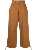 Société Anonyme pantalon ample à logo imprimé - Marron