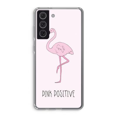 Pink positive: Samsung Galaxy S21 FE Transparant Hoesje