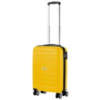 TravelZ Big Bars Handbagage 55cm Koffer 35 Ltr TSA Geel - thumbnail