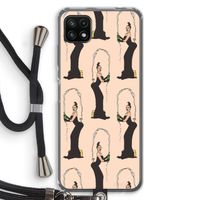 Pop Some Kim: Samsung Galaxy A22 5G Transparant Hoesje met koord