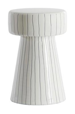Light & Living Bijzettafel 'Dakwa' 29cm, kleur Wit/Zwart