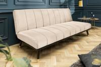Design slaapbank PETIT BEAUTE 180cm champagne fluweel 3-zits - 43522