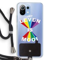 Het Leven Is Mooi: Xiaomi Mi 11 Lite Transparant Hoesje met koord