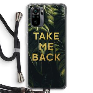 Take me back: Xiaomi Redmi Note 10 Pro Transparant Hoesje met koord