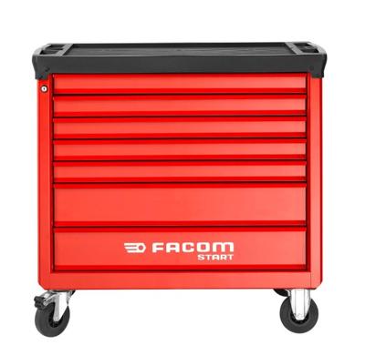 Facom start gereedschapswagen 7 laden m4 rood gevuld met 4 foam modules m4 - START.M4ACM